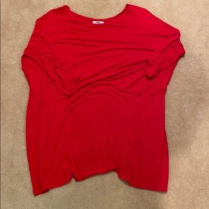 Red Piko tunic. Size small.
